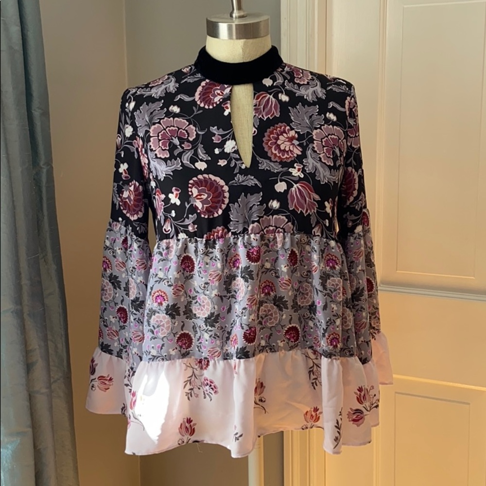 Loft long sleeve aline top